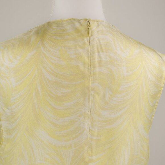 Stella McCartney Featherprint Silk Sleeveless Top, Lime Sorbet, Size EU 38/US 2 - Picture 7 of 9